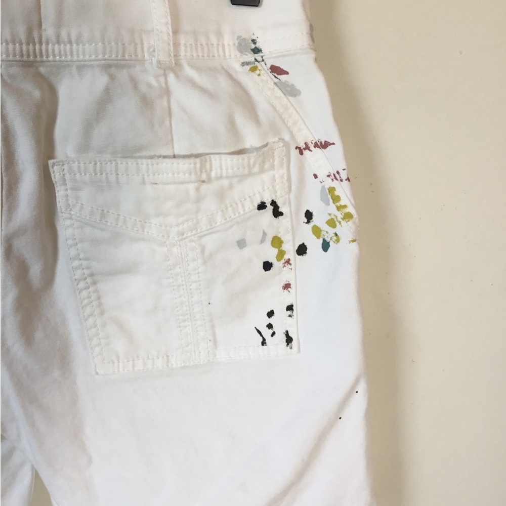 Anthropologie The Wanderer Splatter Paint Utility Shorts - Picture 2 of 8